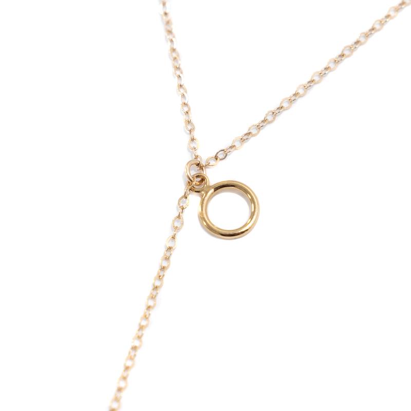 14k Gold Filled Enzo Toggle Drop Necklace