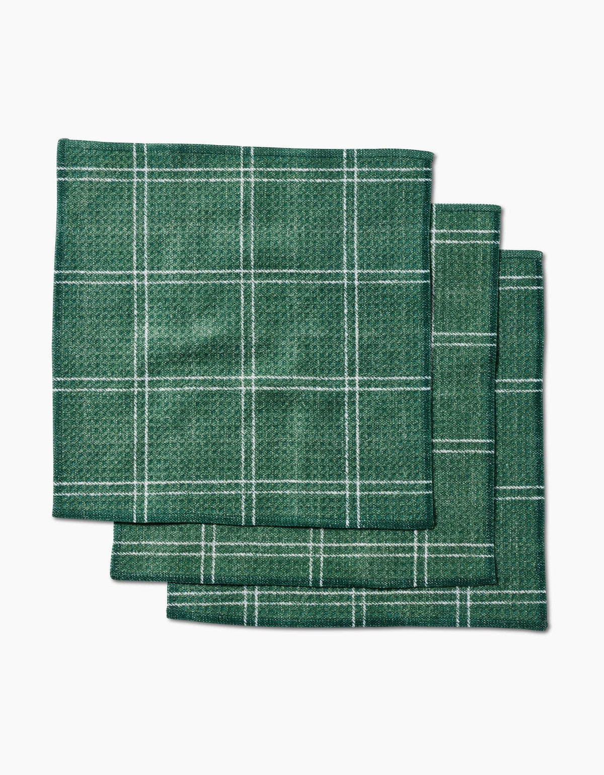 Pine Forest Plaid Geometry Dishcloth