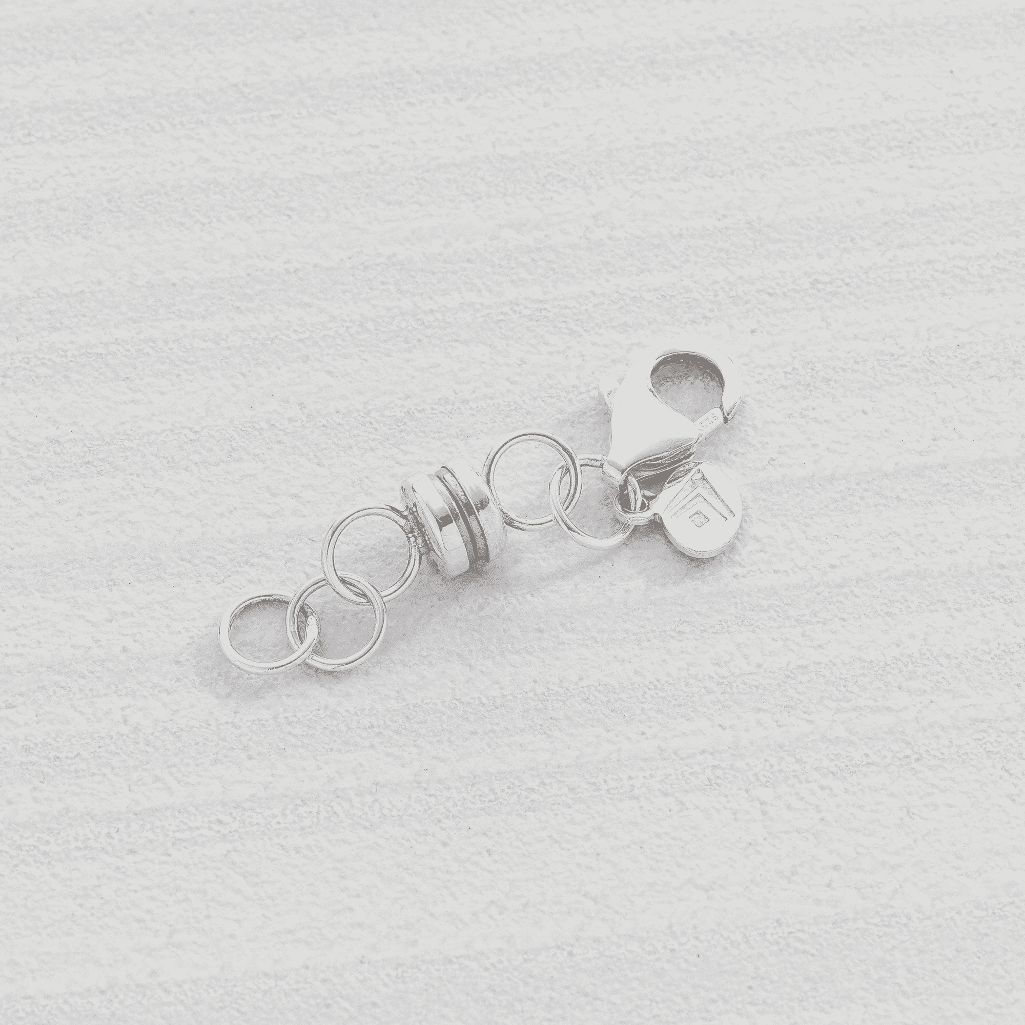Silpada 'Large Magnet Chain Clasp' in Sterling Silver, 1.5": White / 1.5