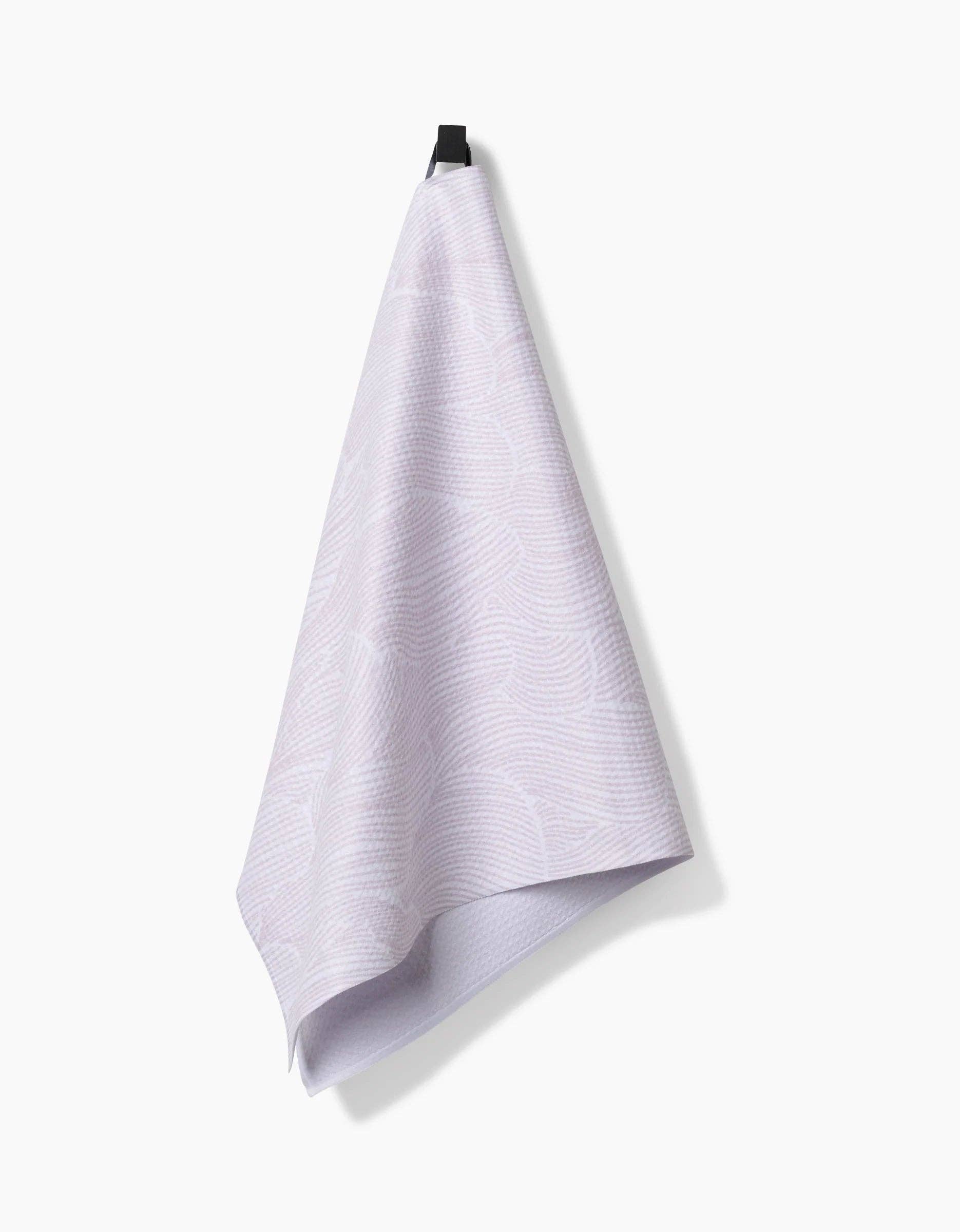 Posh Petals Blushed Bergamot Geometry Tea Towel