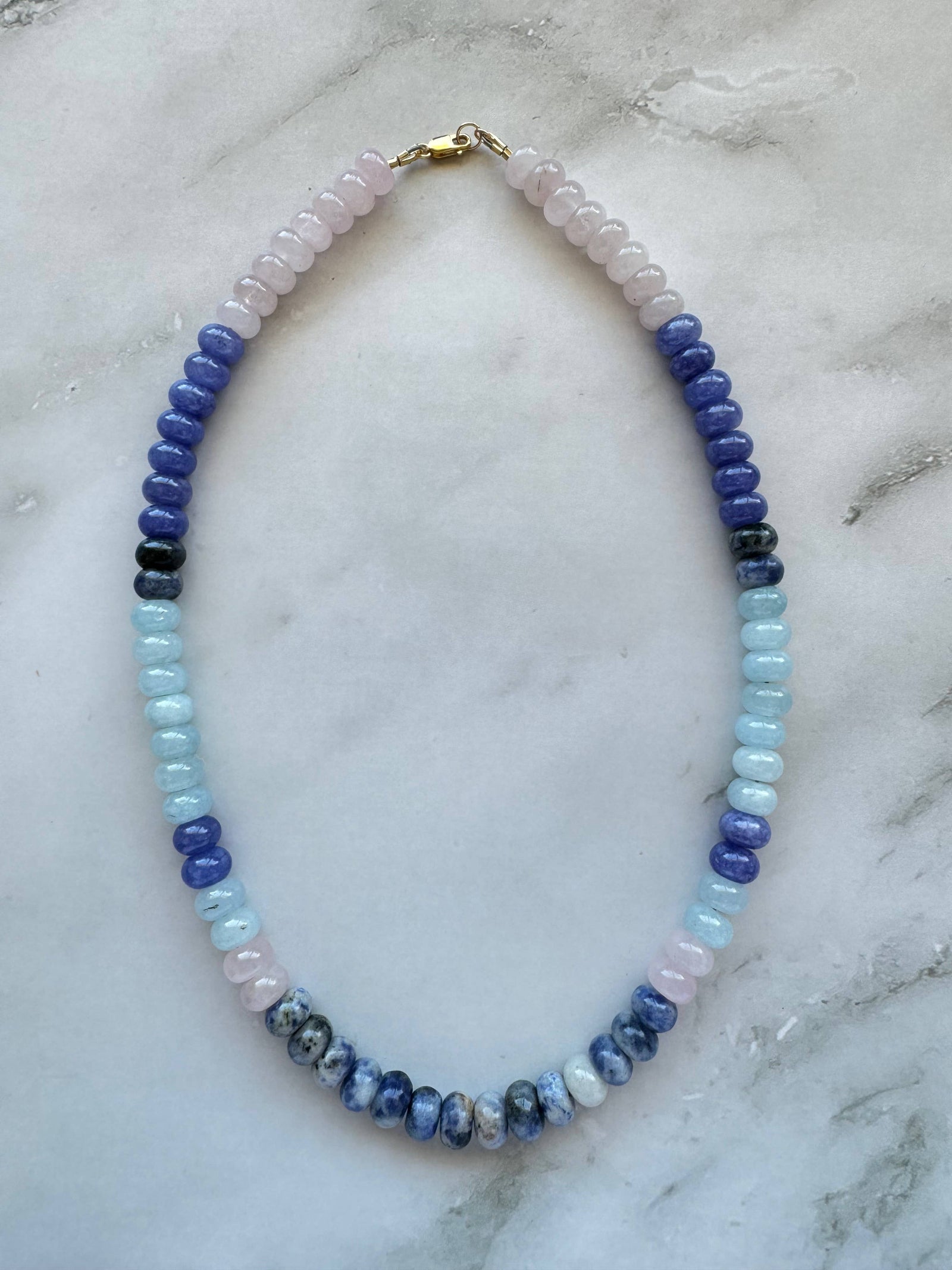 Rowan Necklace: Indigo/Ice/Cashmere