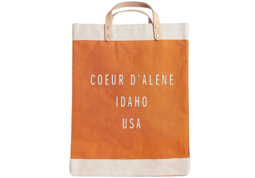 Apolis Large Market Bag in Citrus: Coeur d'Alene