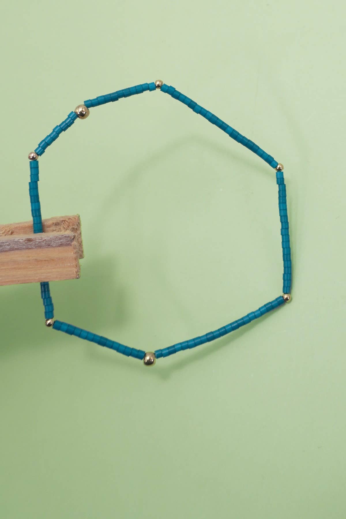 BOHO COLORFUL BALL BEADED BRACELET | 40B5178: PEACH