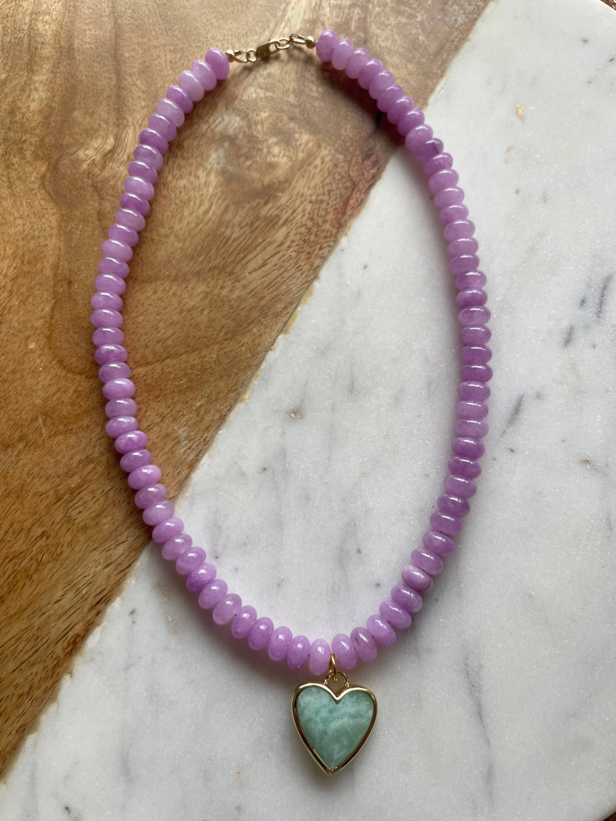 Caia Necklace New Colors Added! : Ocean Jade with Amazonite