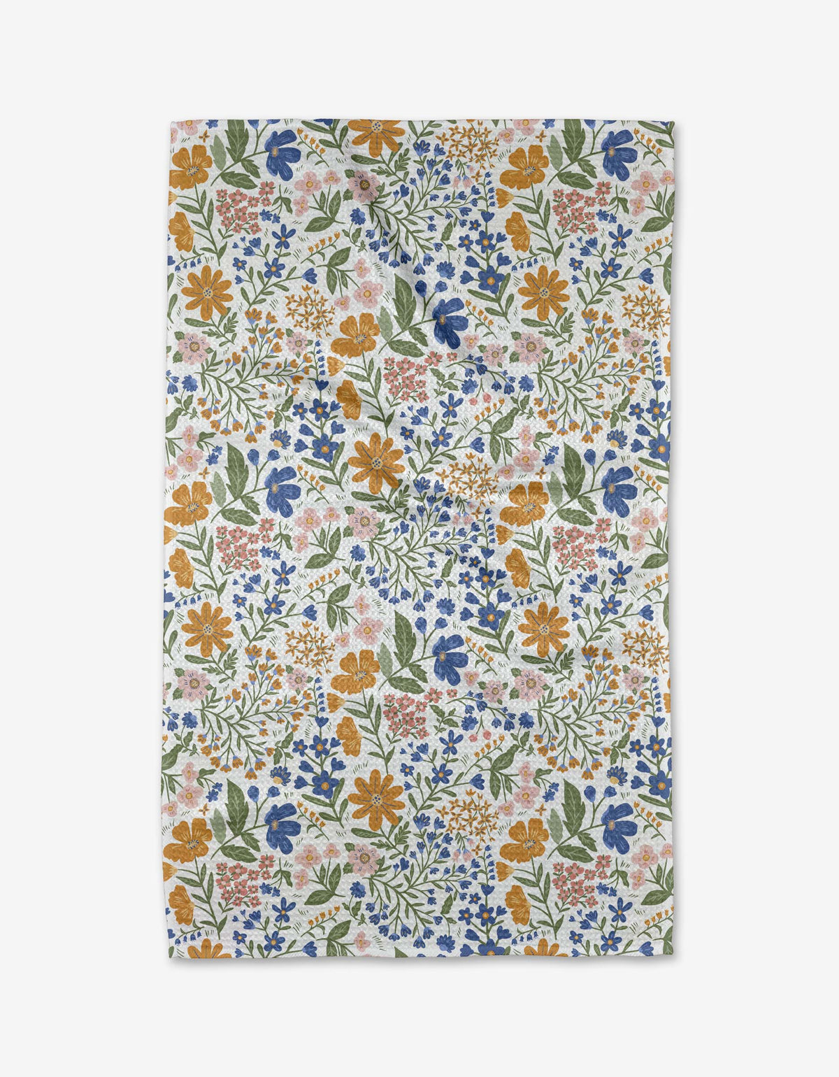 Cottage Meadow Pastel Geometry Tea Towel