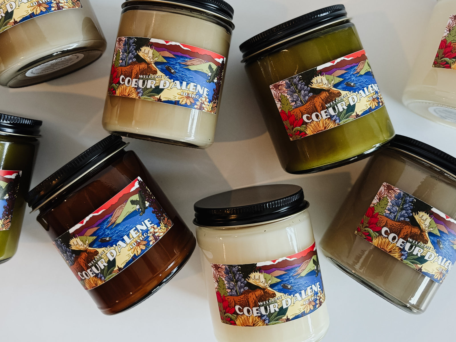 Coeur d'Alene Mural Candle - Label Designed by Brelse Lewis