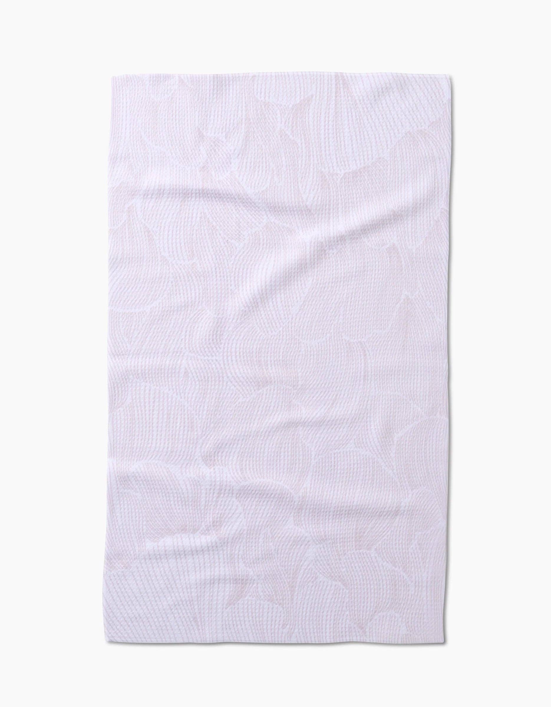Posh Petals Blushed Bergamot Geometry Tea Towel