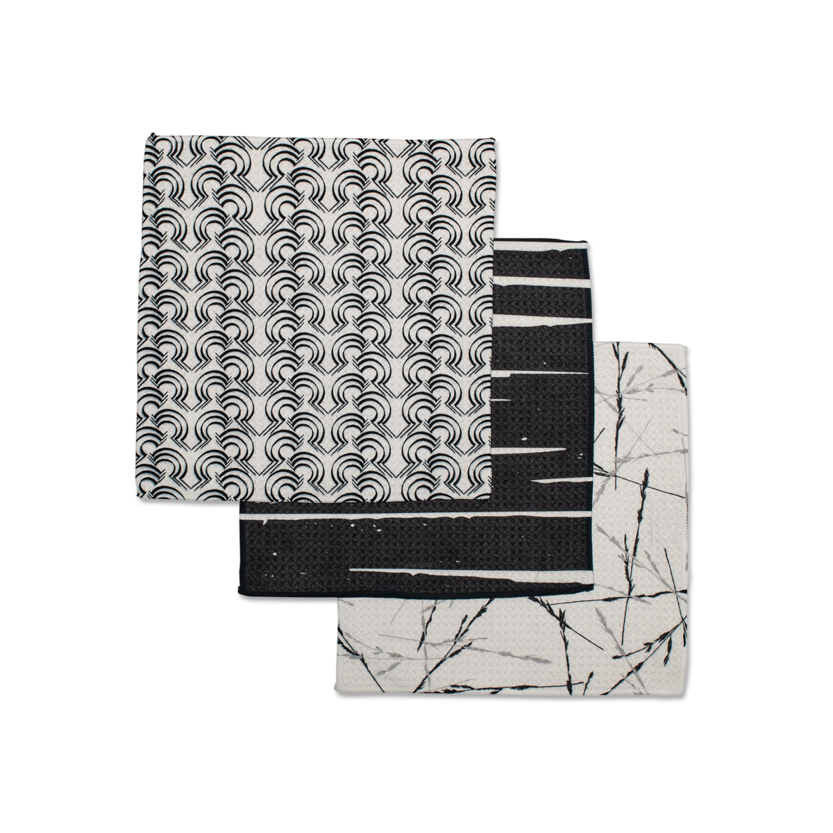Night Reeds Geometry Dishcloth Set