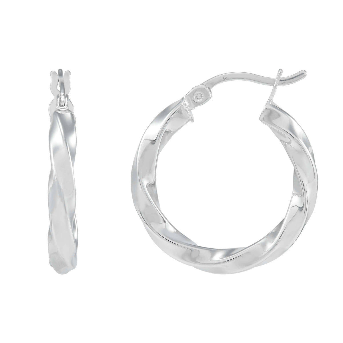 Silpada 'Simply Sweet' Hoop Earrings In Sterling 9/16