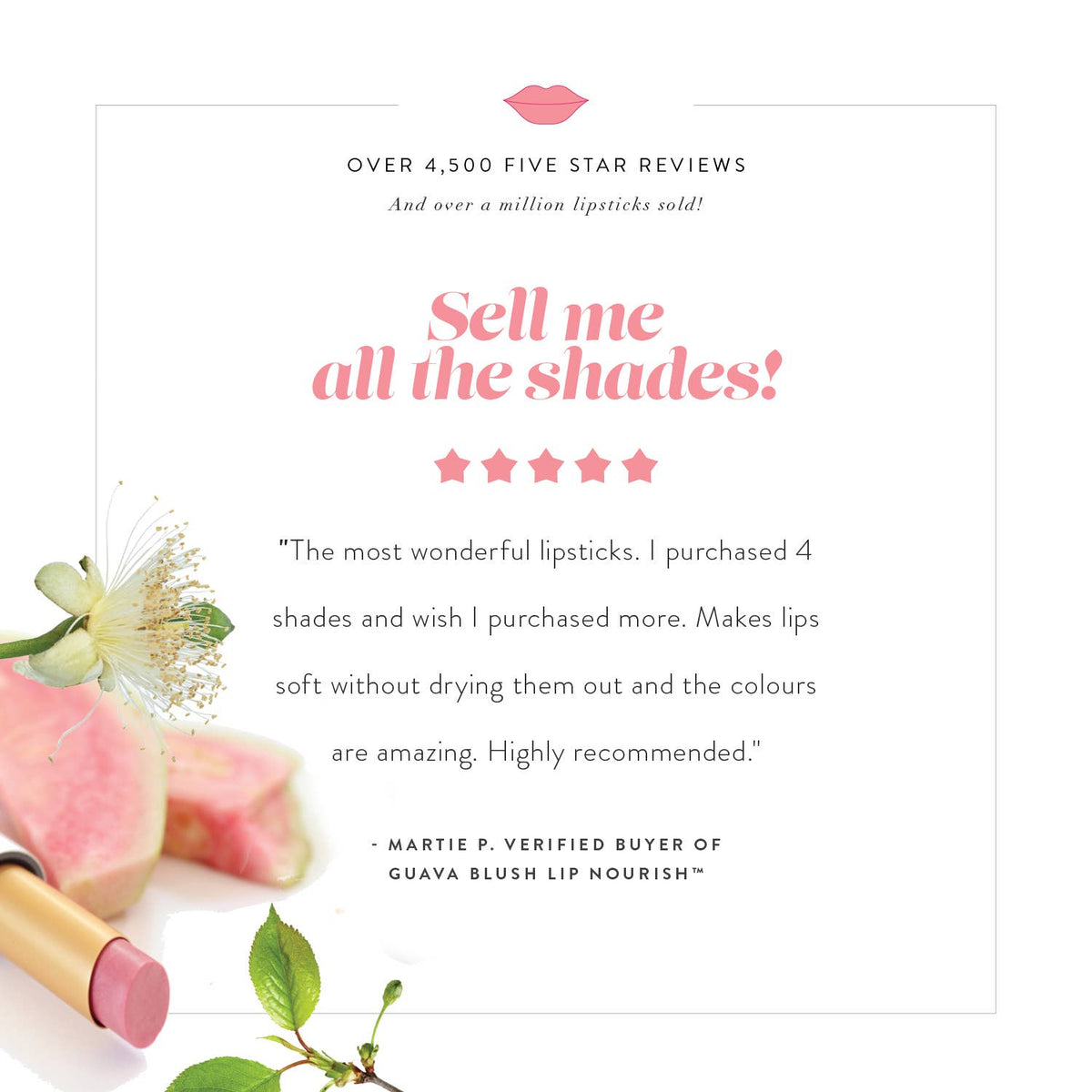 Lip Nourish™ Sheer Lipstick - Tea Rose