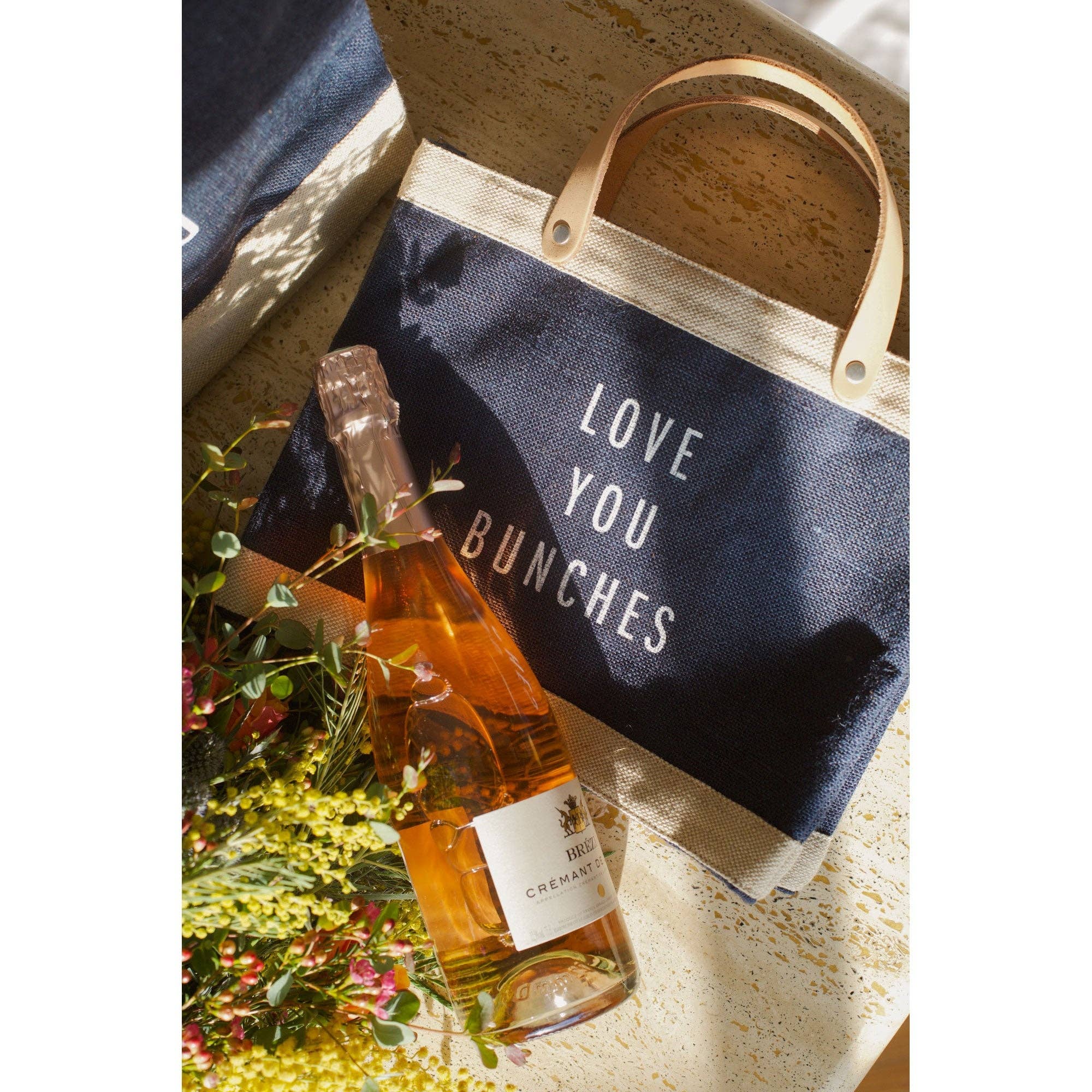 Apolis Petite Market Bag in Navy: Coeur d'Alene
