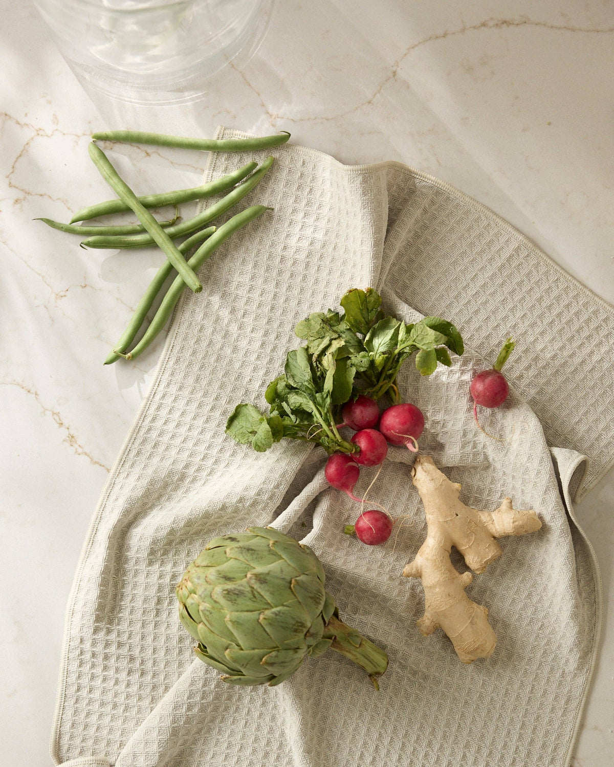 Vanilla Truffle Geometry Hand Towel
