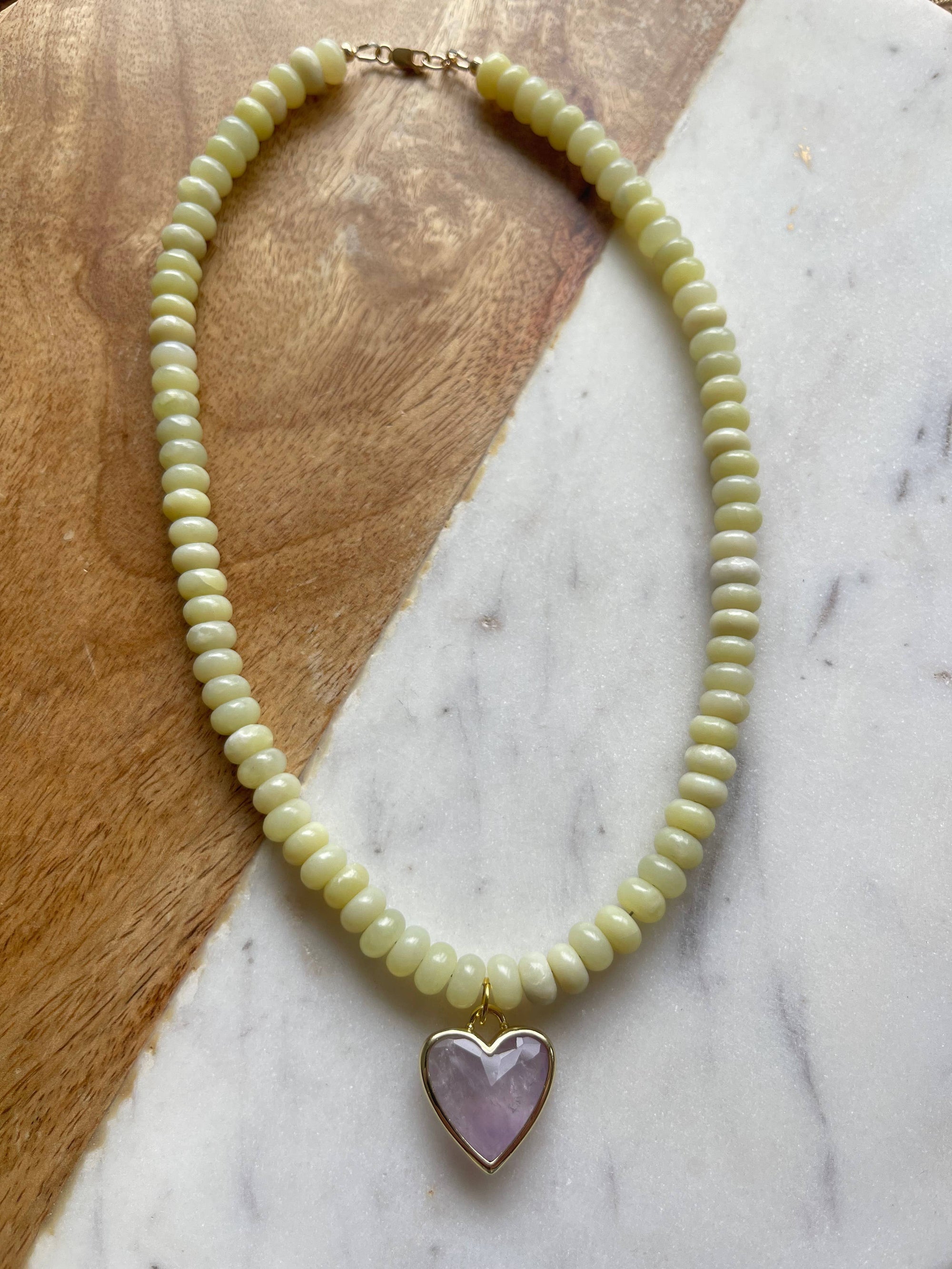 Caia Necklace New Colors Added! : Ocean Jade with Amazonite