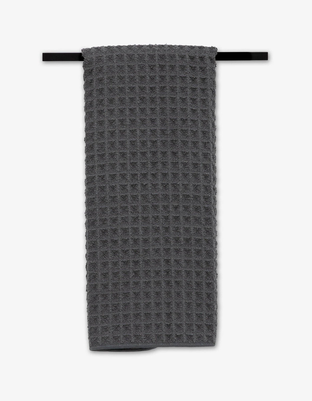 Charcoal Waffle Hand Towel by Geometry