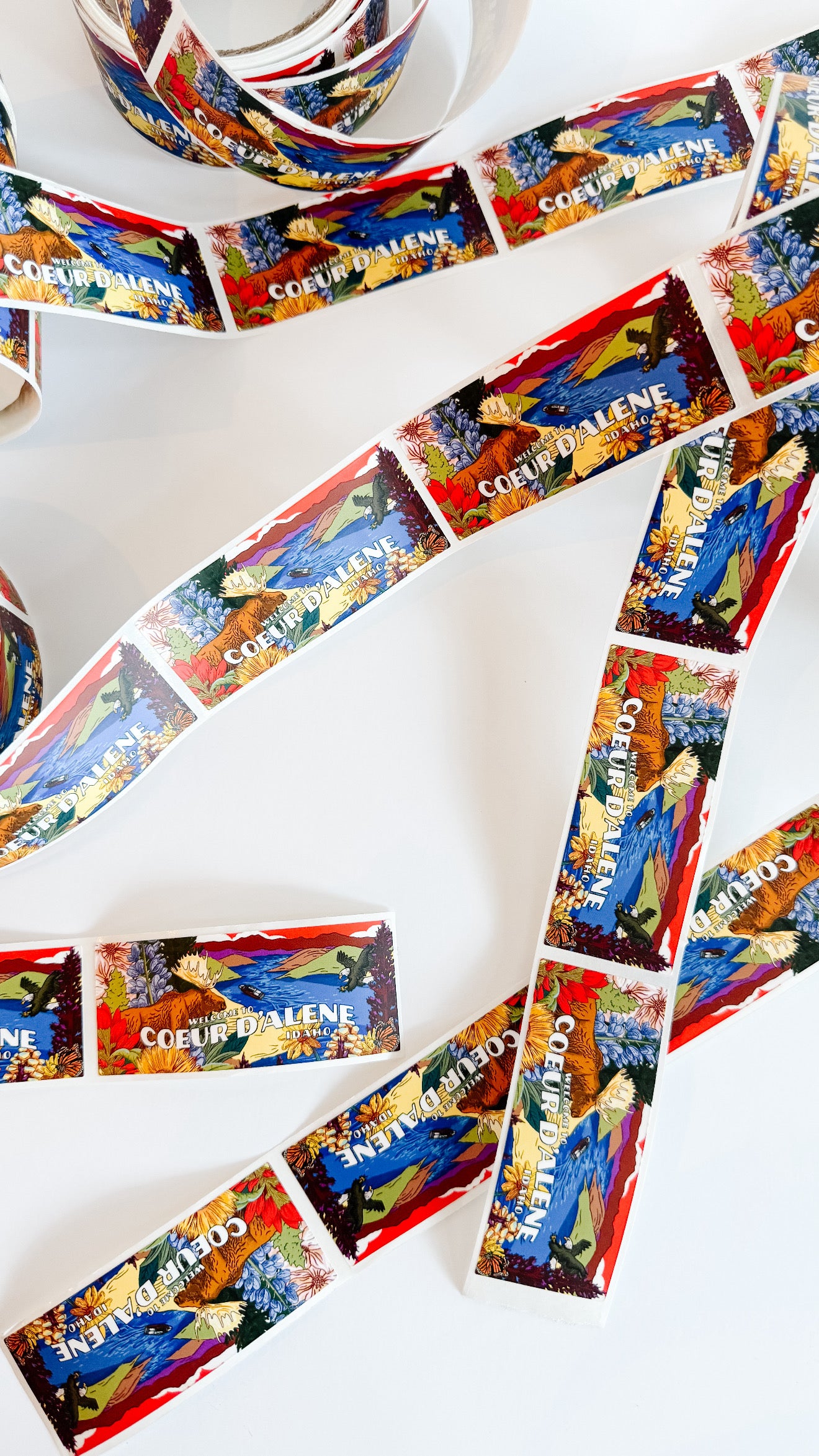 Coeur d'Alene Mural Candle - Label Designed by Brelse Lewis