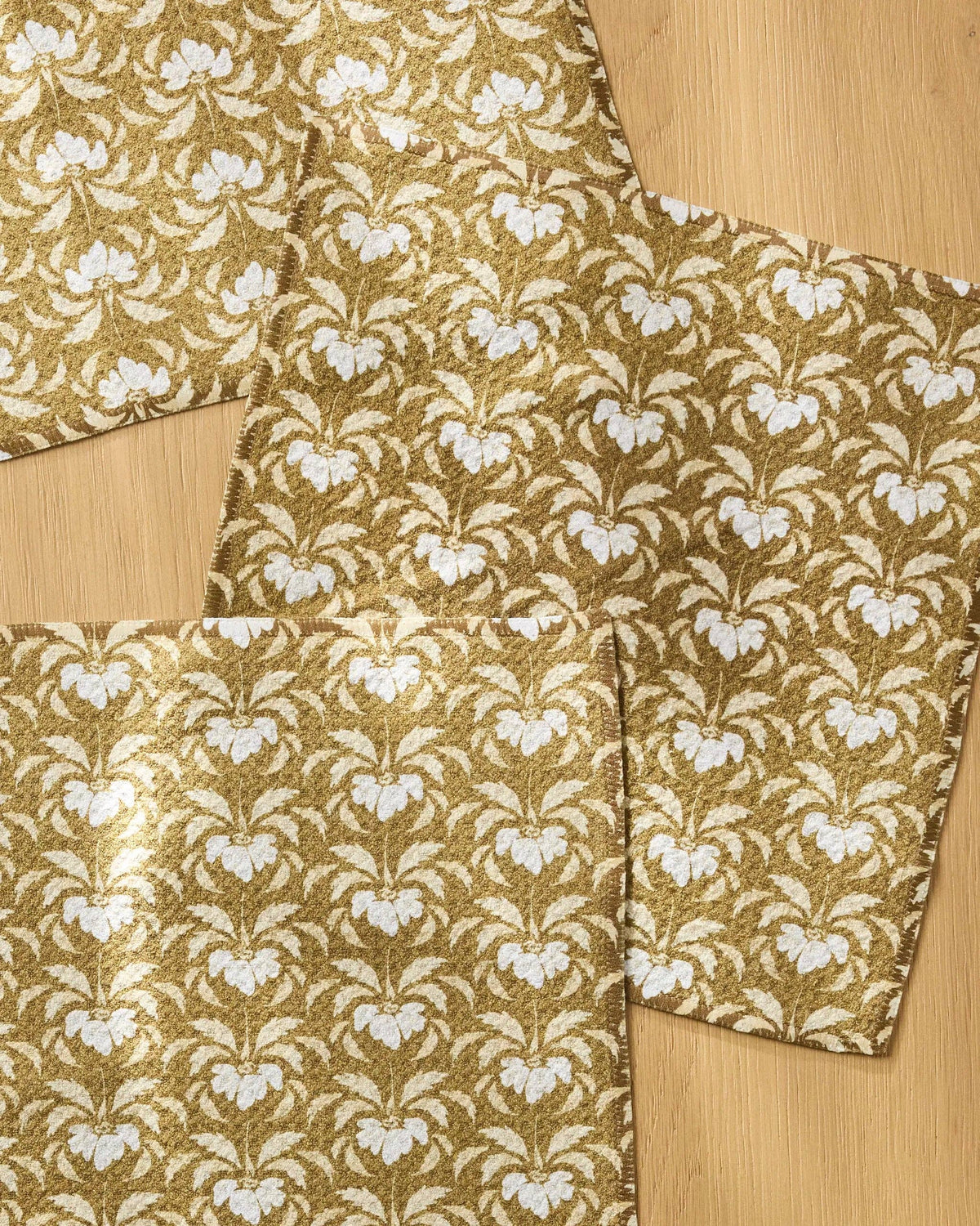 Gilded Bloom Dishcloth Set