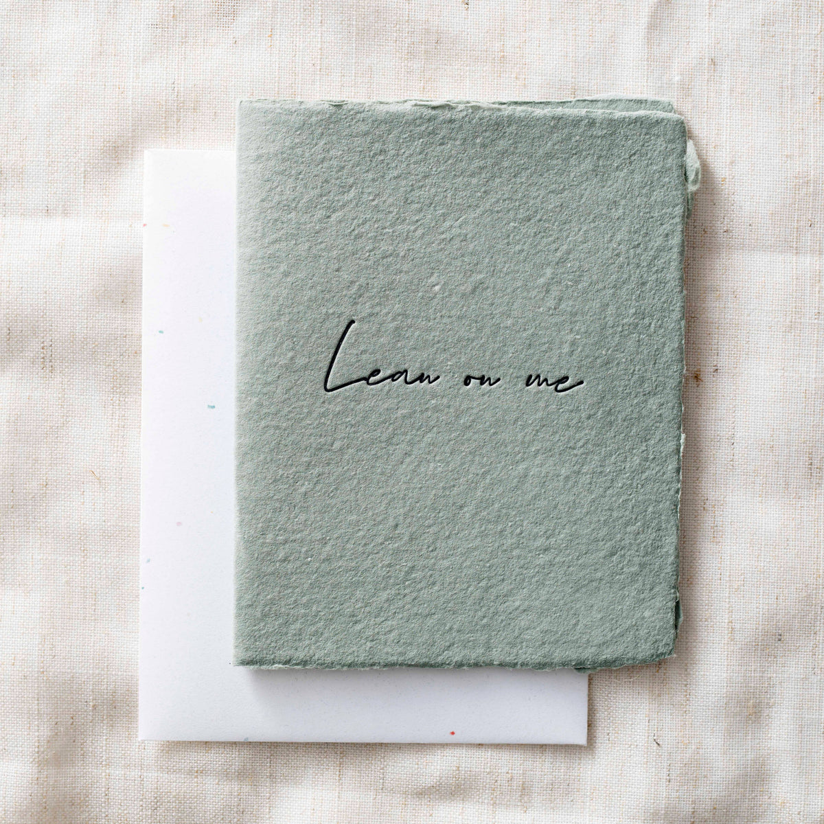 Lean on Me | Sympathy Greeting Card Blank Inside
