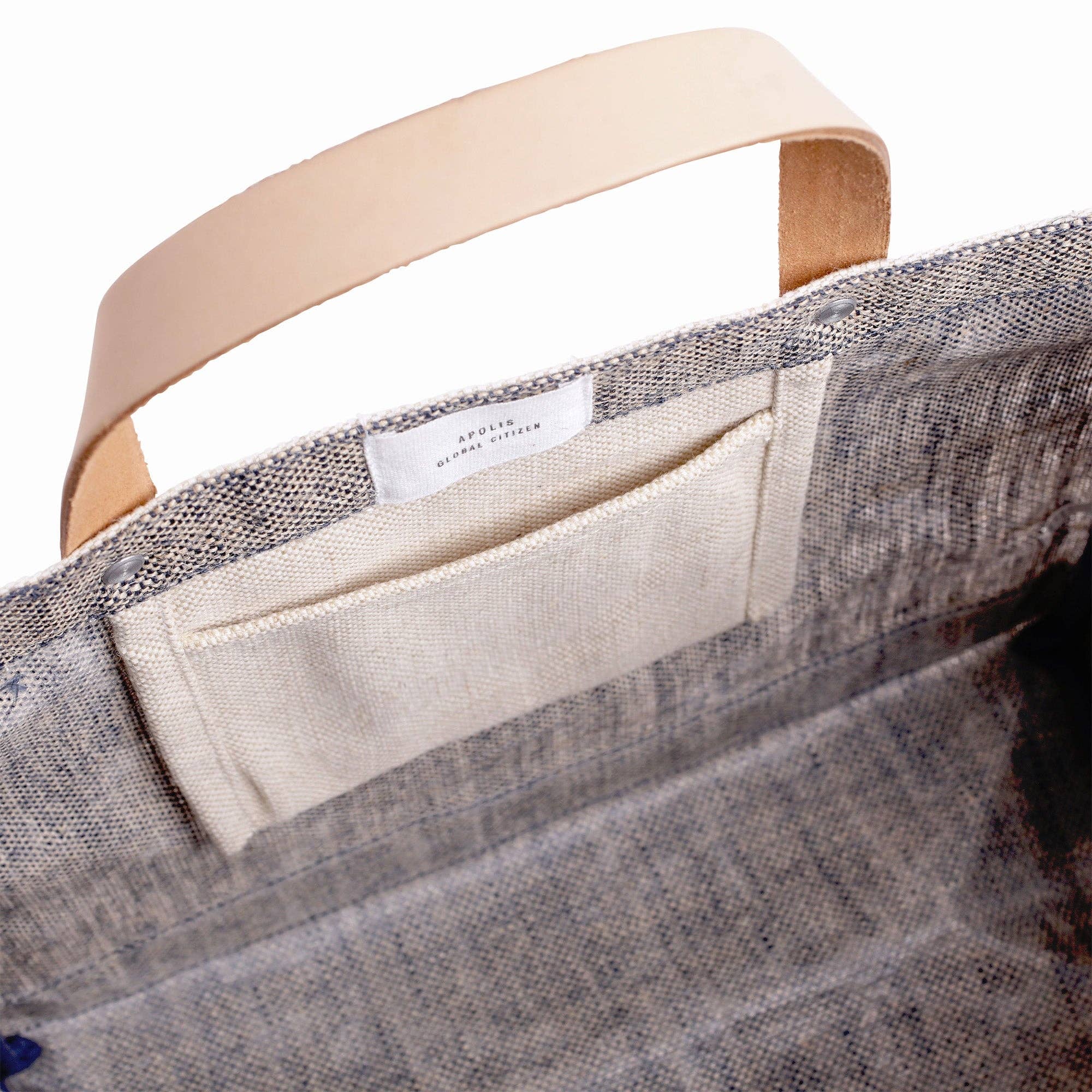 Apolis Petite Market Bag in Chambray: Coeur d'Alene