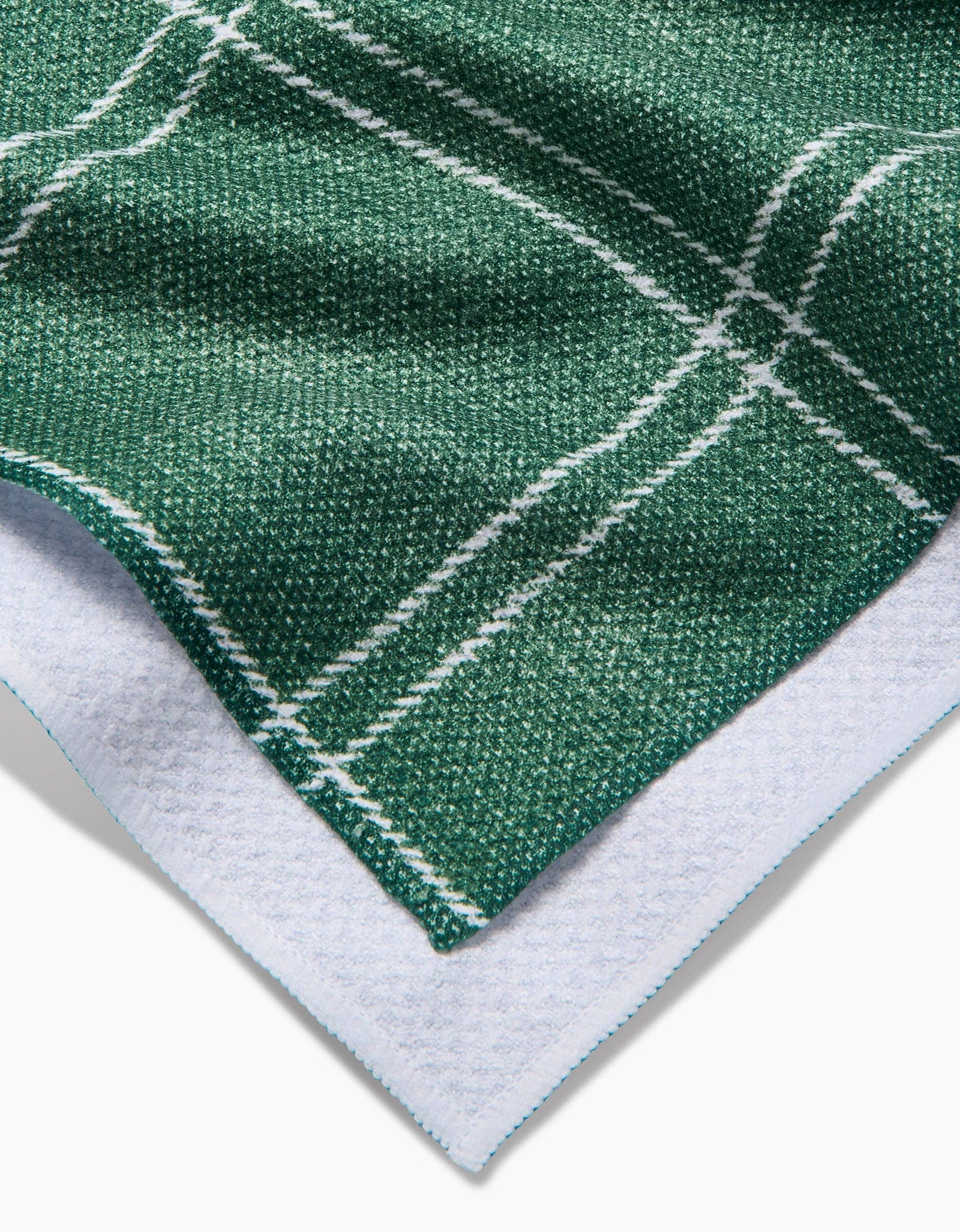 Pine Forest Plaid Geometry Tea Towel