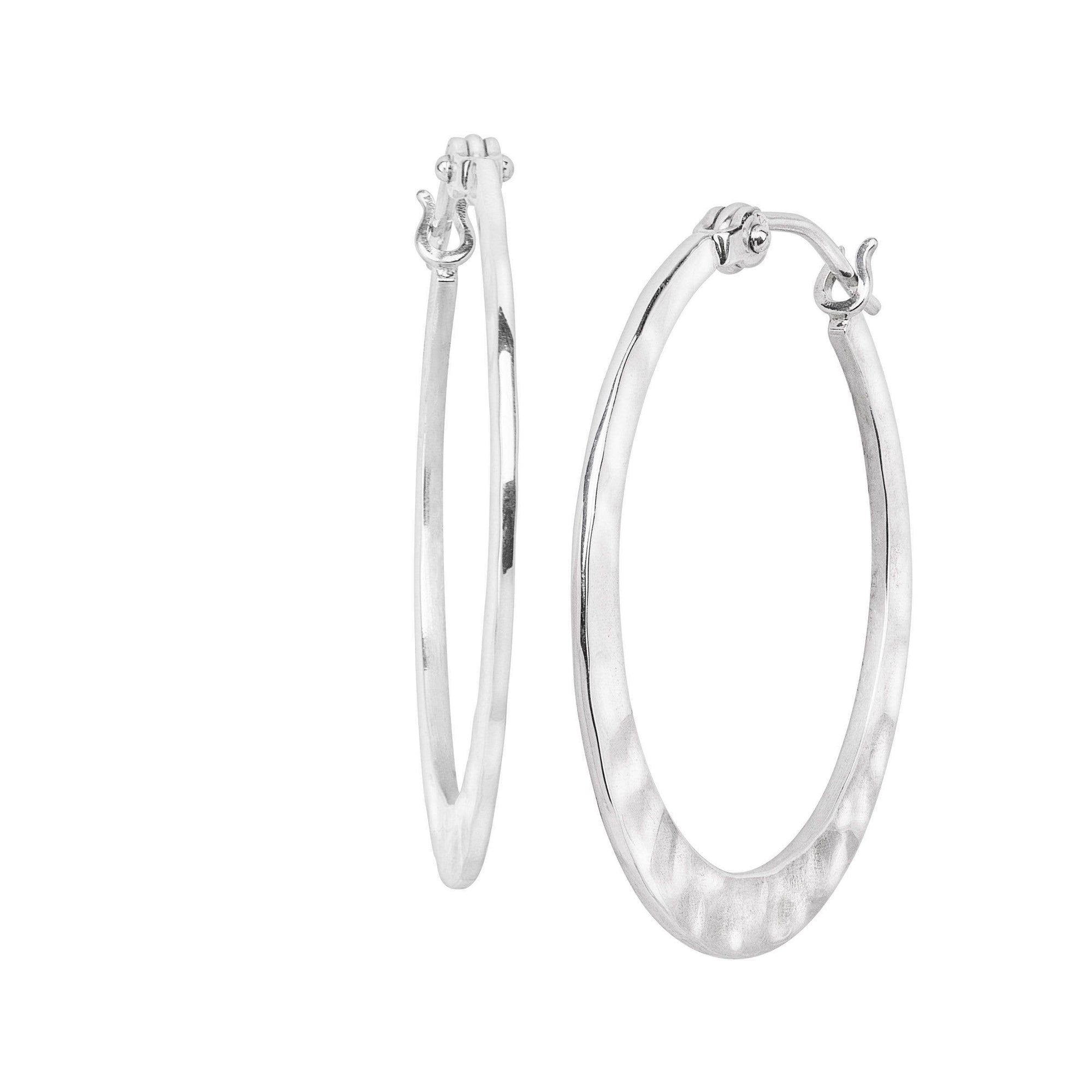Silpada 'Full Circle' Sterling Silver Hoop Earring: Silver