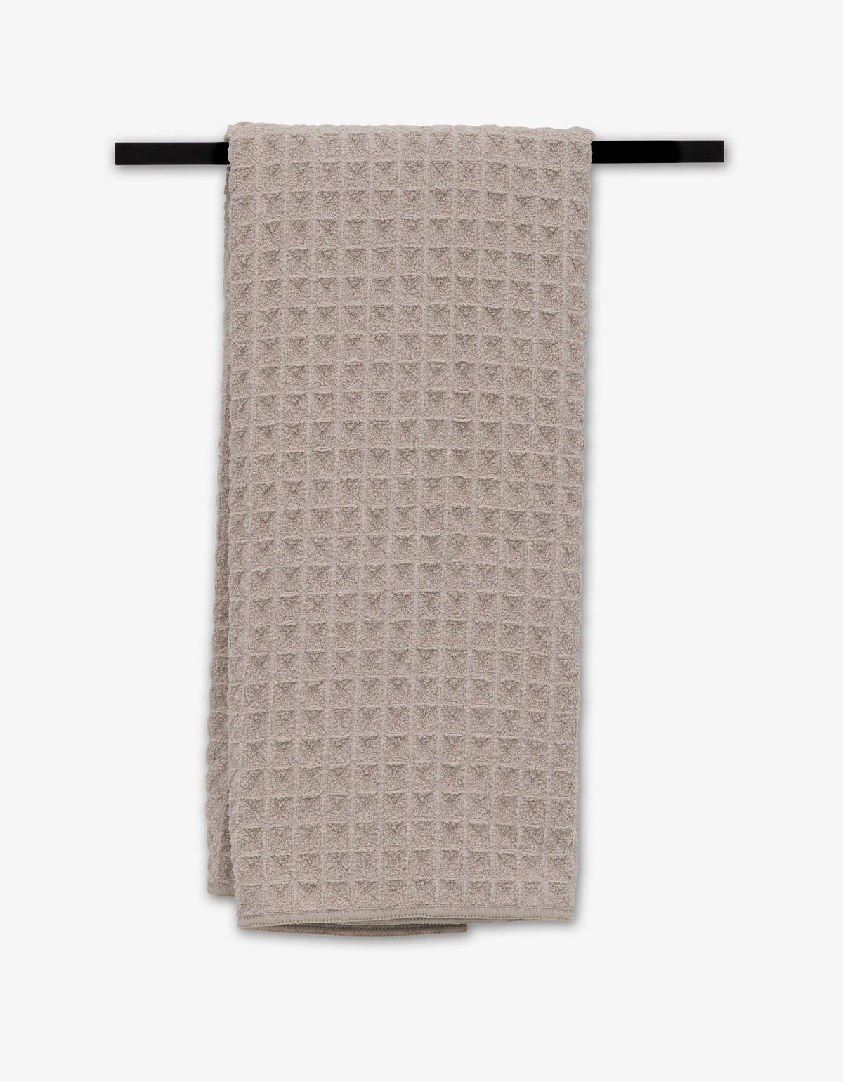 Taupe Waffle Geometry Hand Towel