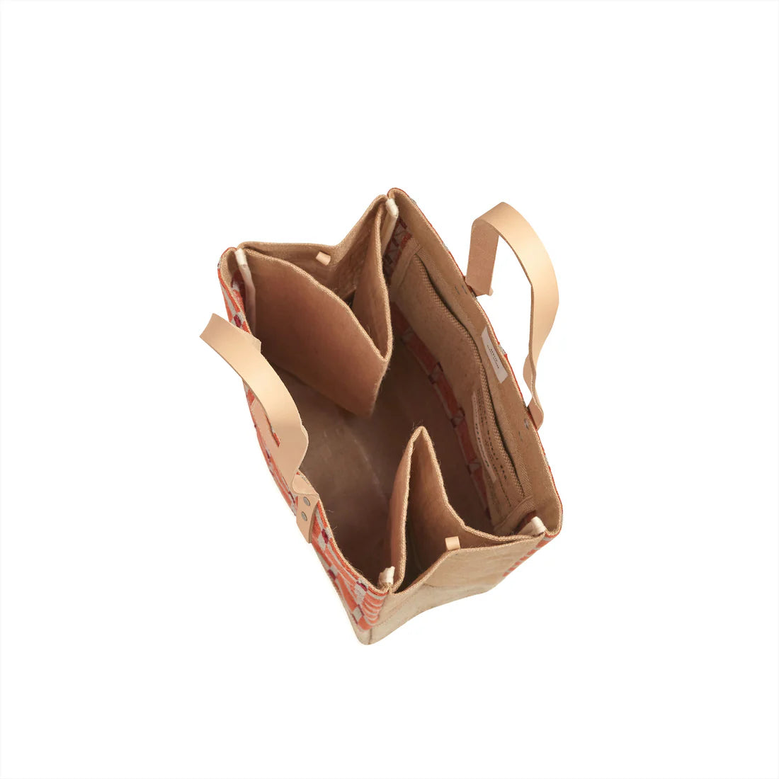 Apolis Coeur d'Alene Wine Tote in in Chenille Window Brick