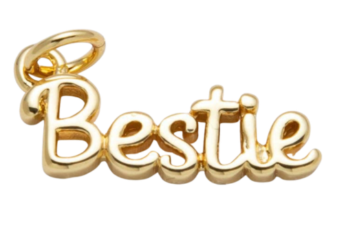 14K Gold Filled 18.5mm "Bestie" Charm