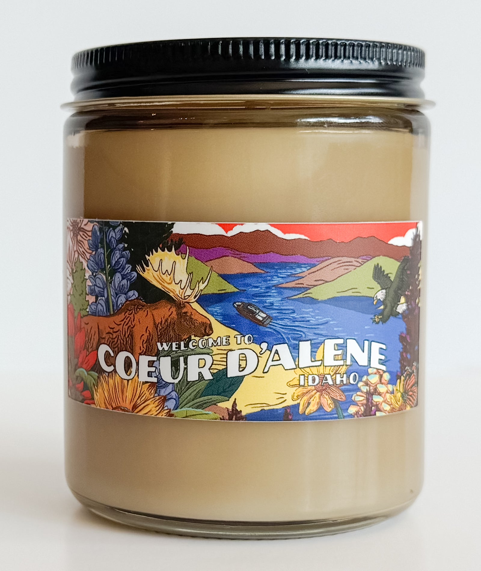 Coeur d'Alene Mural Candle - Label Designed by Brelse Lewis