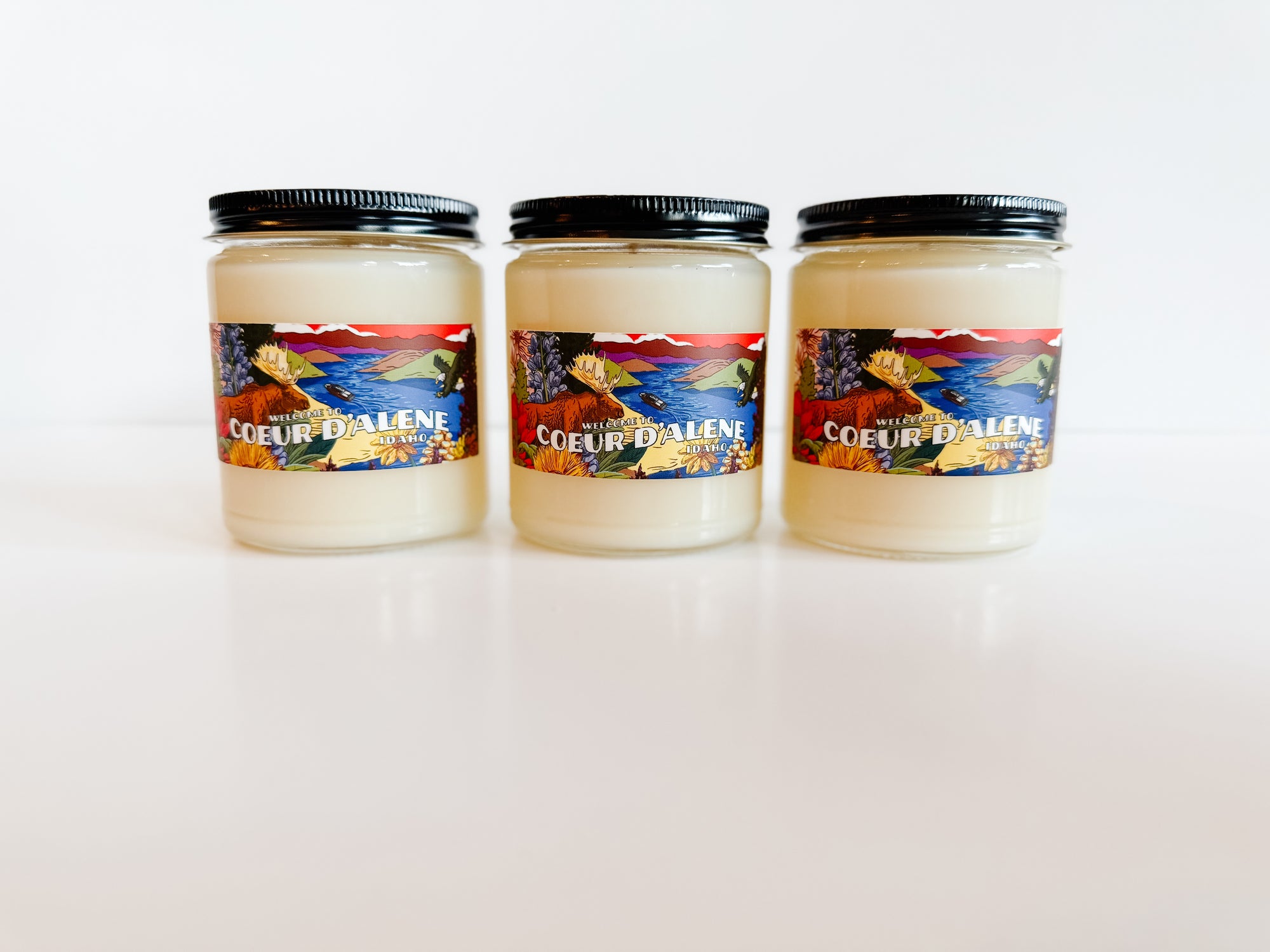 Coeur d'Alene Mural Candle - Label Designed by Brelse Lewis