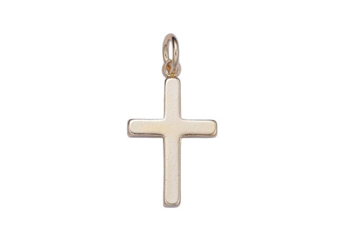 Gold Filled Simple Cross Pendant/Charm