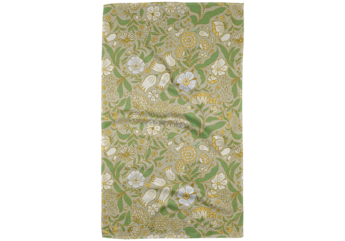 Golden Summer  Geometry Tea Towel