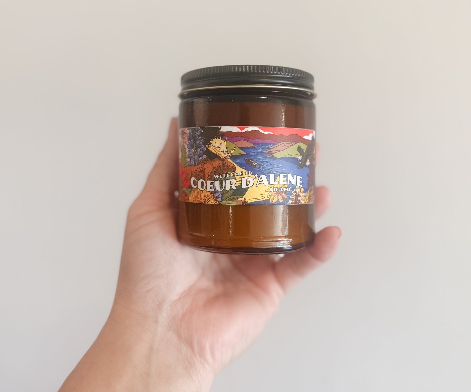 Coeur d'Alene Mural Candle - Label Designed by Brelse Lewis