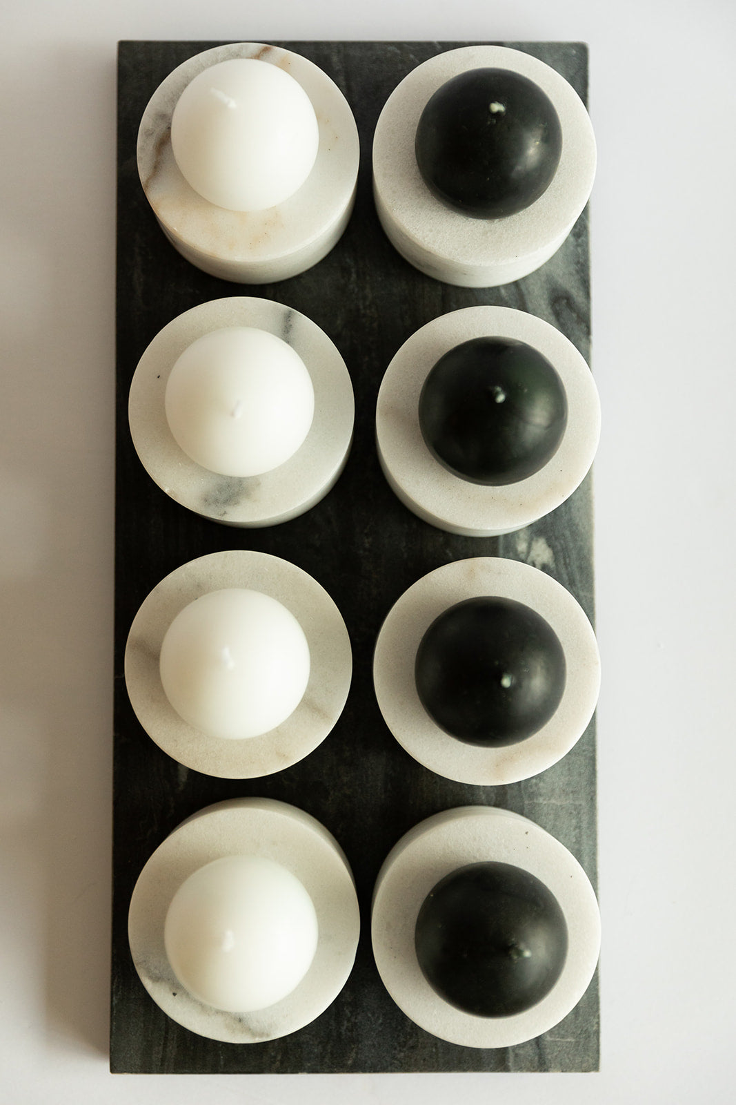 True Natural Marble Tealight Candle Holder