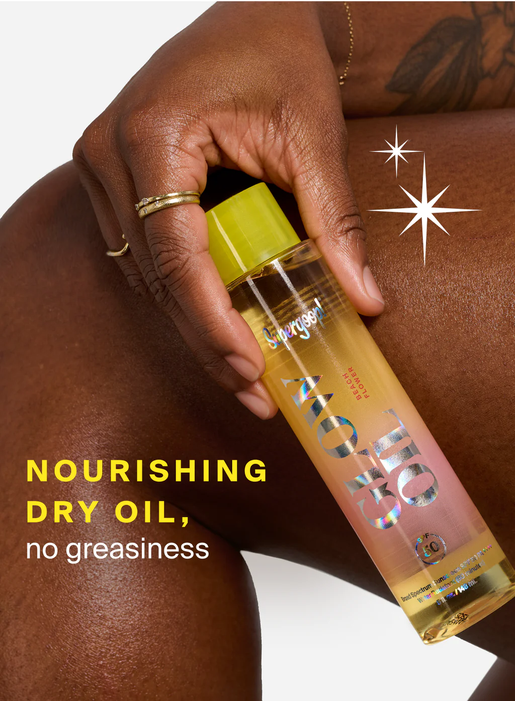 Glow Oil SPF 50 Body Oil - LIMITED EDITION Beach Flower
