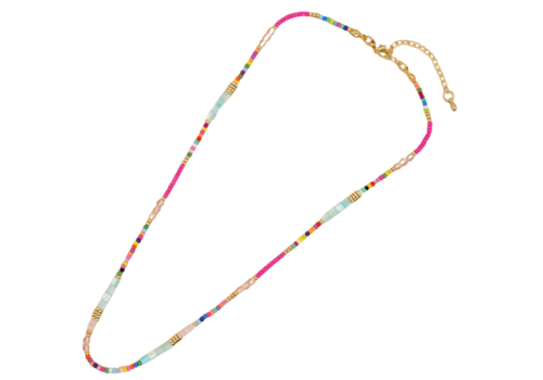 Rainbow Handmade Beaded Necklace