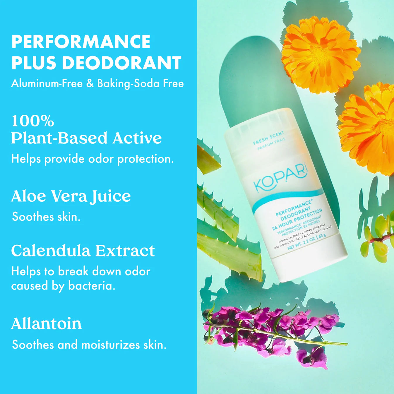 Kopari Performance Plus 24-Hour Protection Deodorant