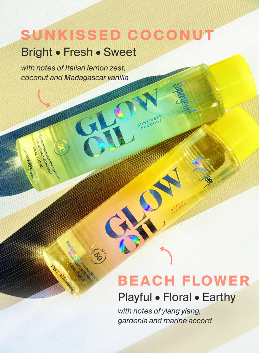 Glow Oil SPF 50 Body Oil - LIMITED EDITION - Sunkissed Coconut 5 fl. oz.