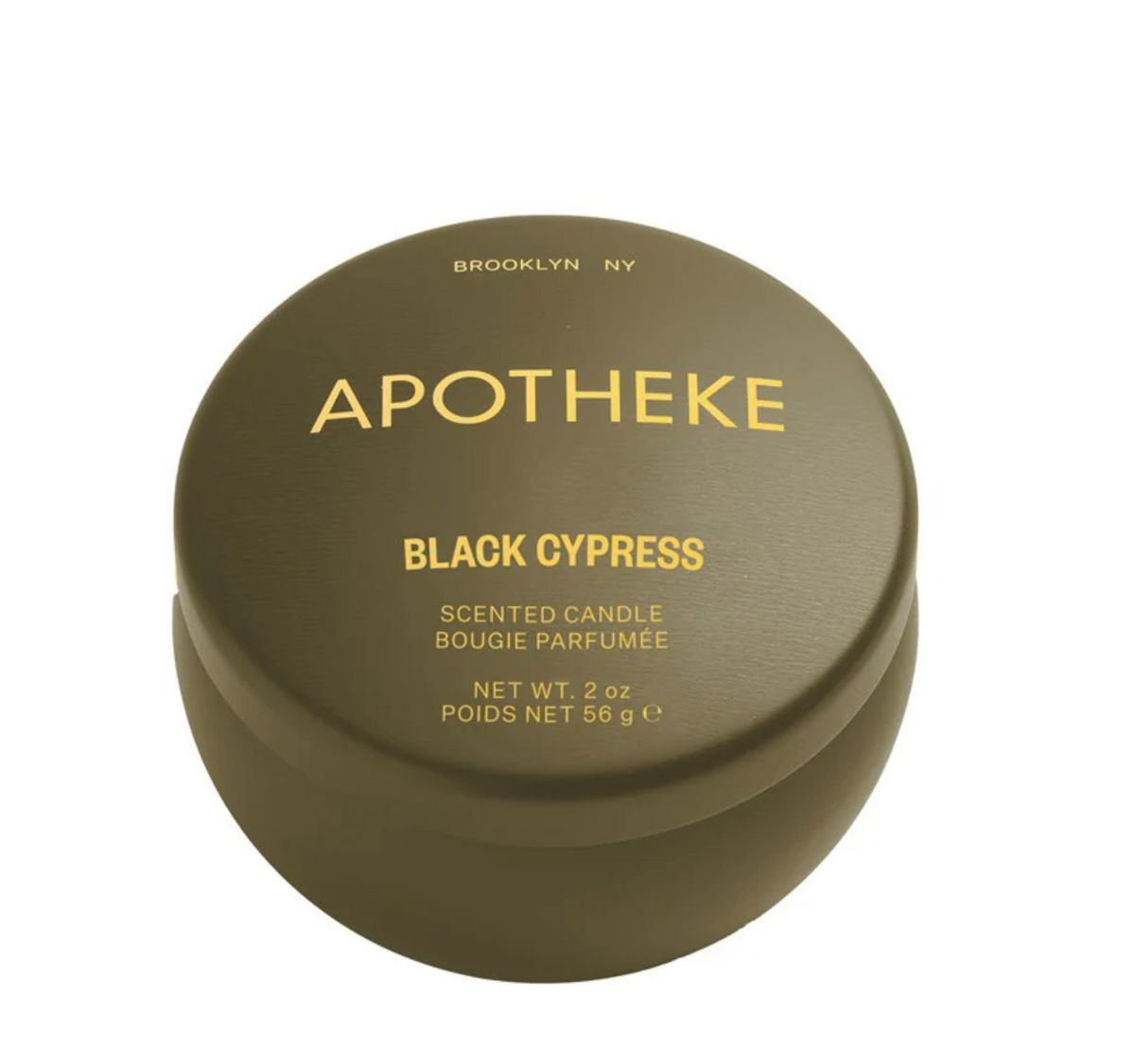 Black Cypress Mini Candle Tin- Travel Candle