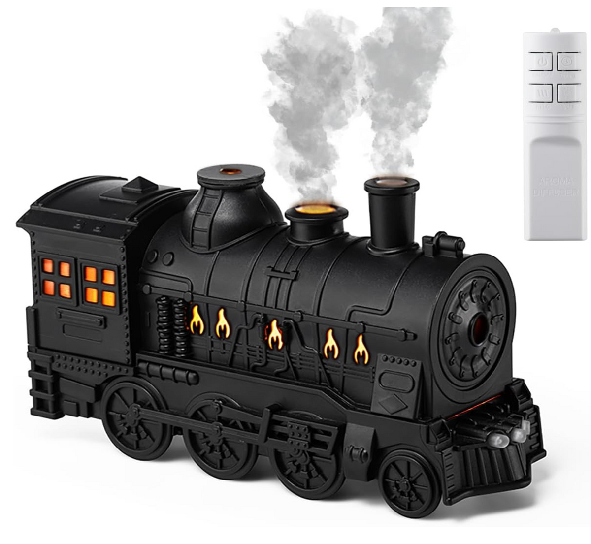 Locomotive Steam Train Flame Aroma Oil Diffuser