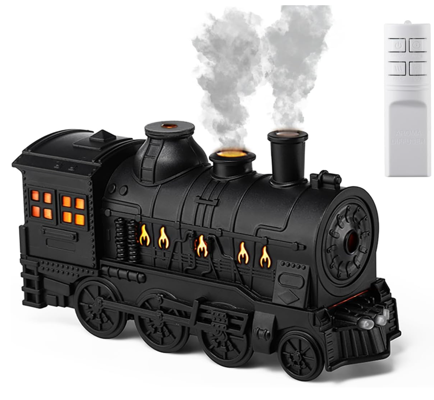 Locomotive Steam Train Flame Aroma Oil Diffuser