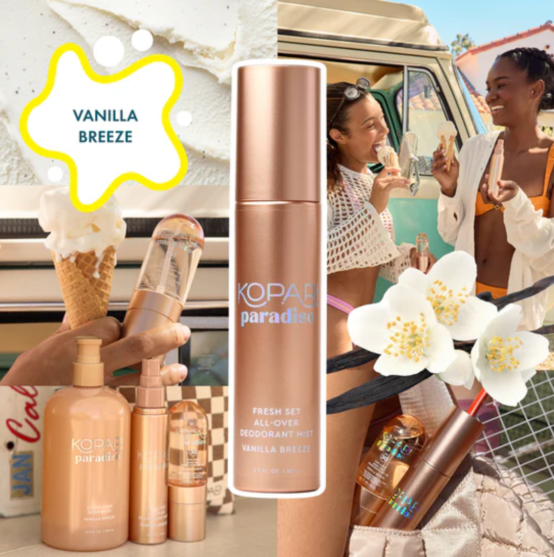Kopari Vanilla Breeze Fresh Set All-Over Body Deodorant Mist