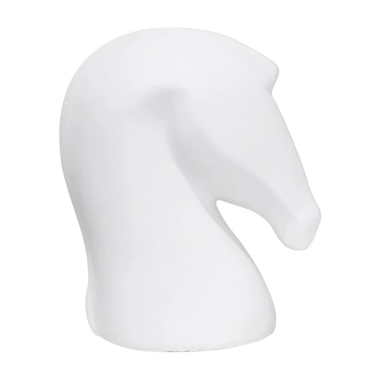 White Ceramic Horse Figurine, 8.5"
