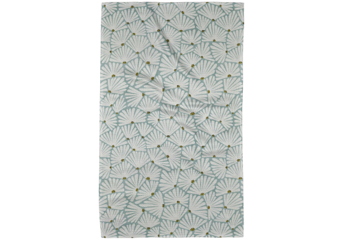 Solie Teal Geometry Tea  Towel