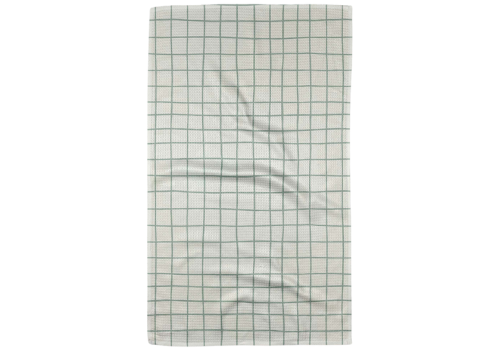 Spring Grid Geometry Tea Towel