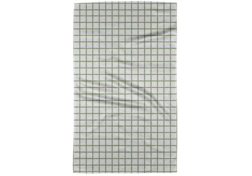 Sweet Mint Geometry Tea Towel
