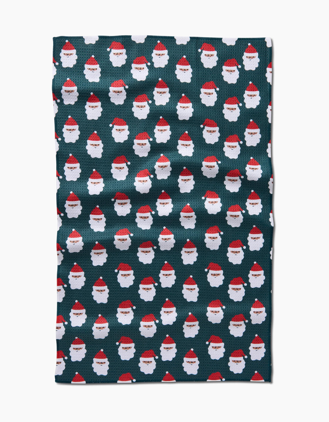Santa Santa Geometry Tea Towel