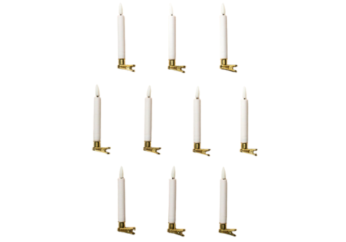 Becky Owens LED Candle Lights with Brass Clip (Set of 10)