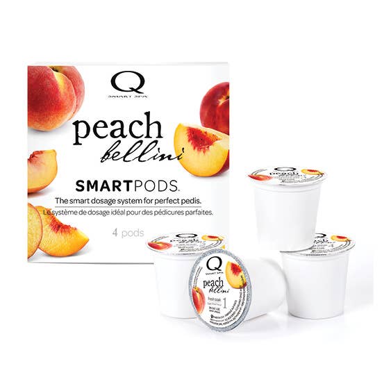 Qtica Smart Spa Peach Bellini - 4 Step Pdicure System Smart Pod Pedicure Kit: Single Use
