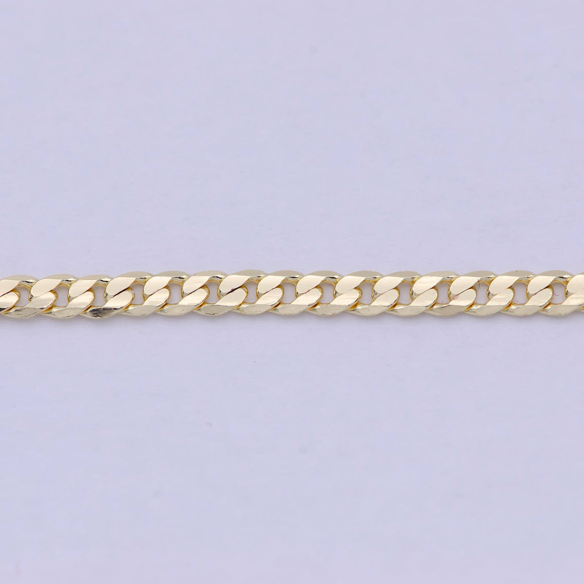 15.4" Dainty Miami Cuban Gold Curb Link Chain Necklace WA829