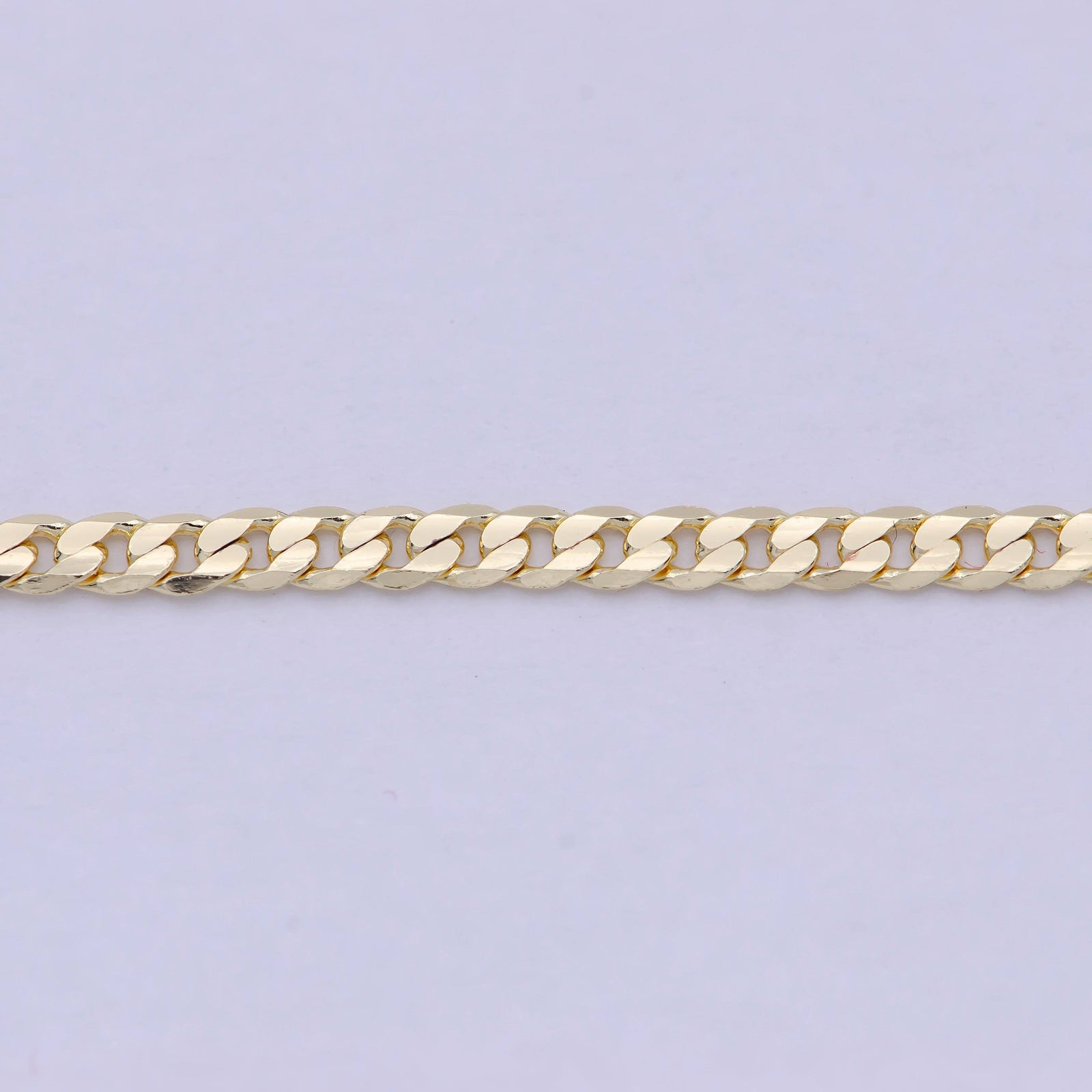 15.4" Dainty Miami Cuban Gold Curb Link Chain Necklace WA829